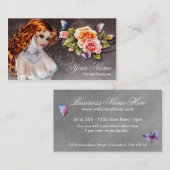Fantasy Redhead Mooi Roos Woman Visitekaartje (Voorkant / Achterkant)