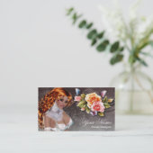 Fantasy Redhead Roos Woman Visitekaartje 2 (Staand voorkant)