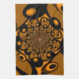 Fantasy Retro Art Nieuw Theedoek