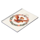 Fantasy Ridder Prinses Draak Aangepaste Esthetiek Notitieboek (Linkerzijde)