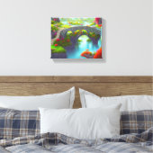 Fantasy River Gardens Canvas Afdruk (Insitu (Slaapkamer))