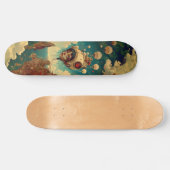 Fantasy robot ship wall art skateboard (Horizontaal)