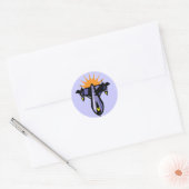Fantasy Rocket Ship Flight Sticker (Envelop)
