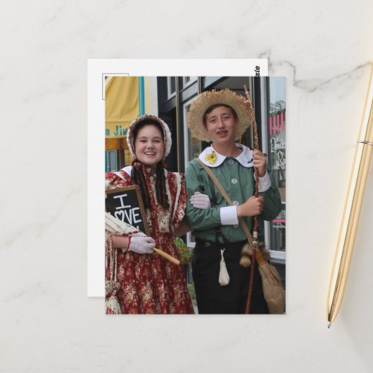 Fantasy  roman Cosplay Acteur en Actrice Briefkaart (Voorkant / Achterkant in situ)