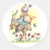 Fantasy Ronde Sticker (Voorkant)