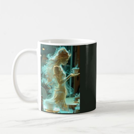 Fantasy rookvrouw mok met gloeiende rook (Links)