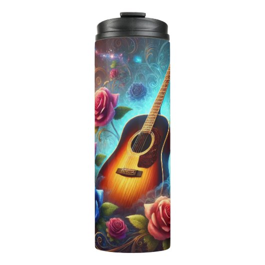 Fantasy Roos Guitar Dreamscape Thermosbeker (Voorkant)