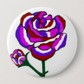 Fantasy Roos Round Button (Voorkant)