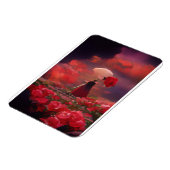 Fantasy Roos Veld onder de hemel Magneet (Linkerzijde)