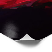 Fantasy Roos Veld onder de hemel Perfect Poster (Hoek)