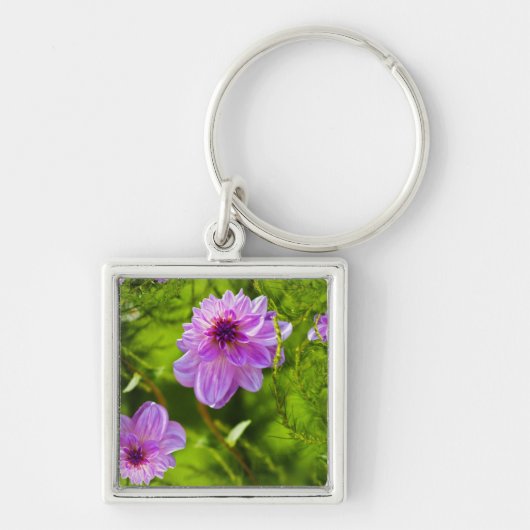 Fantasy Roze Dahlia Sleutelhanger (Voorkant)