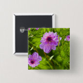 Fantasy Roze Dahlia Vierkante Button 5,1 Cm (Voorkant /achterkant)