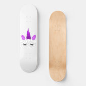 Fantasy Roze Eenhoorn Cute Persoonlijk Skateboard (Voorkant)