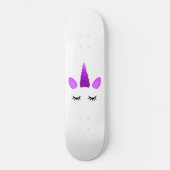 Fantasy Roze Eenhoorn Cute Persoonlijk Skateboard (Voorkant)