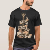 Fantasy RPG De Bard Cool Lute Tabletop RP T-shirt (Voorkant)
