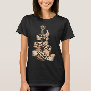 Fantasy RPG De Bard Cool Lute Tabletop RP T-shirt