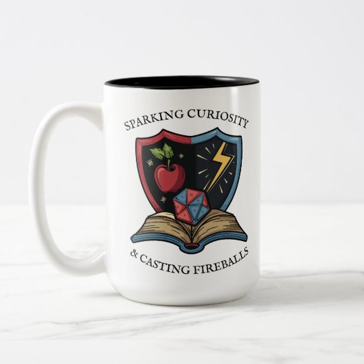 Fantasy RPG Leraar Dank U Tweekleurige Koffiemok (Links)