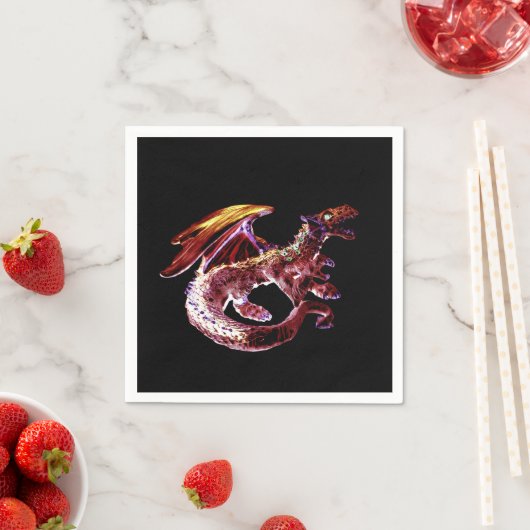 Fantasy Ruby Red Dragon x 50 Servet (Insitu)