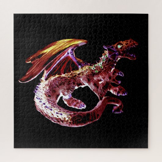 Fantasy Ruby Reds Dragon Legpuzzel (Verticaal)