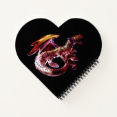 Fantasy Ruby Reds Dragon Notitieboek (Achterkant)