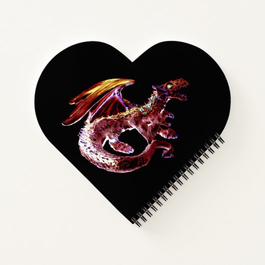 Fantasy Ruby Reds Dragon Notitieboek (Achterkant)