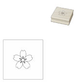 Fantasy Sakura (Cherry Blossom Rubber Stamp) Rubberstempel (Gestempeld)