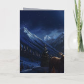 Fantasy Santa Old Nick Kerst Kaart (Achterkant)