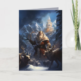 Fantasy Santa Old Nick Kerst Kaart