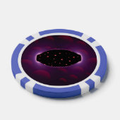 Fantasy Scène Alien Space Craft Op Zee van Orbs Poker Chips (Enkel)