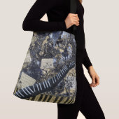 Fantasy Scene met toetsenbordlandschap Crossbody Tas (Dichtbij)