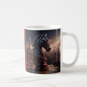 Fantasy Schaak Scene - Paard Koffiemok