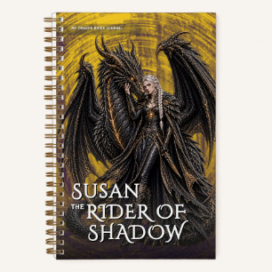 Fantasy Schaduw Draak Mythologisch Avontuur Notitieboek