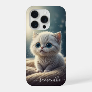 Fantasy Schattig Baby Kitty Kat Liefhebbers Persoo iPhone 15 Pro Case