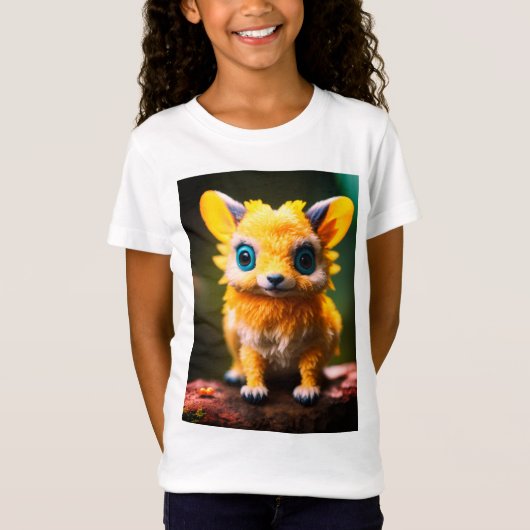 Fantasy schattig dier hybriden meisjes t shirt (Voorkant)
