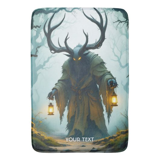 Fantasy Schattig Kolossaal Schaduwrijk Monster Badmat (Voorkant Verticaal)