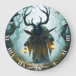 Fantasy Schattig Kolossaal Schaduwrijk Monster Grote Klok