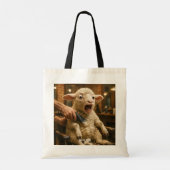 Fantasy Schattig Lam Bang Scheerbeurt Tote Bag (Achterkant)