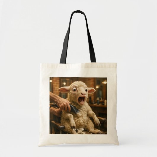 Fantasy Schattig Lam Bang Scheerbeurt Tote Bag (Voorkant)