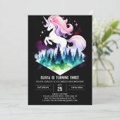 Fantasy Schattig Paard Verjaardag Kaart (Staand voorkant)