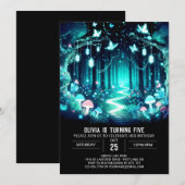 Fantasy Schattig Woodland Digitale Verjaardag Kaart (Voorkant / Achterkant)