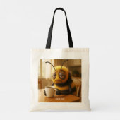 Fantasy Schattig Zeer Moe Bees Tote Bag (Achterkant)