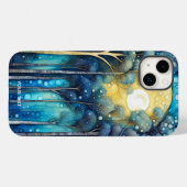 Fantasy Schattige Abstract Bos Maan Case-Mate iPhone Case (Achterkant (horizontaal))