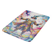 Fantasy Schattige Abstracte Kleurrijke Schilder Badmat (Gekanteld)