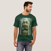 Fantasy Schattige Angry Crocodile Trees T-shirt (Voorkant volledig)