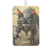 Fantasy Schattige Angry Cyborg Cat Luchtverfrisser (Achterkant)