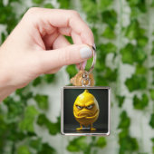 Fantasy Schattige Angry Looking Lemon Sleutelhanger (Hand)