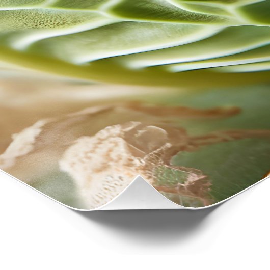 Fantasy Schattige Baby Bunny Cabbage Perfect Poster (Hoek)