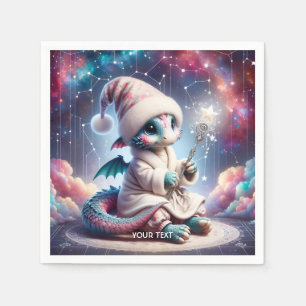 Fantasy Schattige Baby Dragon Personeel Servet