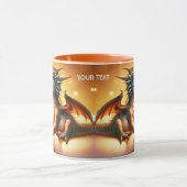 Fantasy Schattige Baby Dragon Strawberry Mok (Midden)