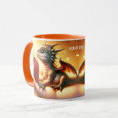 Fantasy Schattige Baby Dragon Strawberry Mok (Voorkant links)